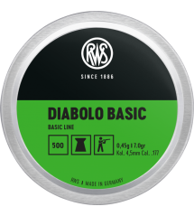RWS DIABOLO BASIC PIOMBINI ARIA COMPRESSA CAL. 4.5 CONF. 500 PZ.